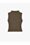 Slim Fit Viscose Blended Sleeveless High Neck Undershirt - 2