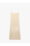 Slim Fit Rope Strap Sequined Long Bodycon Dress - 5