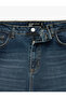 Normal Waist Comfortable Fit Pocketed Cotton Baggy Jean Trousers - 4