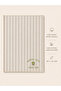 Matcha Latte Embroidered Decorative Hand Towel – 100% Cotton, Striped Linen Texture (30X45 cm) – 1 Piece - 5
