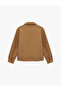 Long Sleeve Pocketed Zippered Shirt Collar Cashmere Jacket - 6