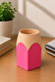 Pink - Pen Holder with Pen Design – Desktop Organizer - 2