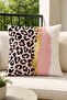 Pink Gold Leopard Pattern Decorative Throw Pillow Cover – Modern Fashion Design – (Double-Sided) - 6