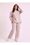 Plus Size Lycra Modal Fabric Pocketed Slit Comfortable Cut Set - 2