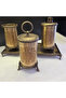 Engraved Detail Bathroom Accessory Set Bronze - 5