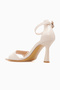 Women's Thin Heeled Shoes 26Y Ykşk-8552 Beige - 3
