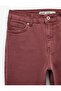 Cotton Slim Fit Buttoned Pocket Flared Crop Jean Trousers - Kick Flare Jeans - 7