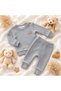 Wooden Button Detail Stylish Baby Set - 2