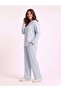 Plus Size Lycra Modal Fabric Pocketed Slit Comfortable Cut Set - 3
