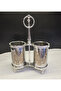 Two-Section Stainless Steel Cutlery with Handle Silver - 5