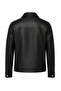 Men's Black Leather Jacket Premium Quality Classic Collar - 6
