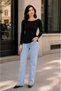 Solid Color Boat Neck and Finger Loop Detail Lycra Stretchy Bodysuit, Comfortable Long Sleeve Top for Fall and Winter, Women's Clothin - 3