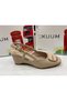 Daily Wear Stylish Wedge Heel Open-Back Shoes