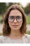 Professor Women's Men's Blue Light Protected Glasses Black Sunglasses - 4