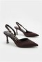 3597 7 cm High Heeled Women's Shoes with Satin Buckle Accessories