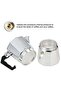 2-Cup Countertop Espresso Percolator Silver/Black - 4