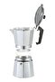 Aluminum Espresso Coffee Maker Pot 2-Cup Silver/Black - 2