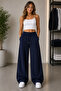 3-Piece Sweatpants Black Gray Navy Blue Comfortable Cut Casual Sports Bottoms - 7