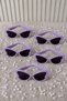 Lilac 5 Pieces Butterfly Patterned Bride and Groom Party Glasses, Wedding, Engagement, Henna, Bachelorette, Photo Shoot, Birthday, Bride to Be, Circumcision and Organization Accessory Glasses