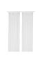 Sheer Net Curtains, 1 Pair, White with Rod Pocket, Polyester, 280x300 cm