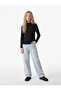 Modal Blend Long Sleeve Mock Neck Basic T-Shirt