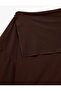 Viscose Blended Layered Collar Off-The-Shoulder Bat Sleeve Blouse - 7