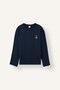 %100 Cotton Regular Fit Crew Neck Long Sleeve Printed Top Striped Bottom Pajama Set H9320Ax26Au