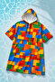 Pool Sea Poncho Bathrobe 100% Cotton