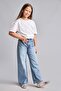 Straight Wide Extra Comfortable Straight Fitting Wide Cut Jean Pants Girls I1961A826Au - 3
