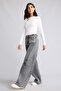 100% Cotton Wide Leg High Waist Jean Pants H6937Ax26Au - 3