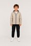Boys' Stone Lined Hooded Waterproof and Windproof Zippered Seasonal Raincoat - 2