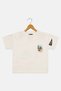 Kids Boy Short Sleeve Brand Logo T-Shirt, Off White - 2