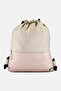 Men Brand Logo Backpack, Light Grey