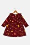 Toddlers Girl Allover Print Dress, Multicolor - 3