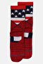 Men 1 Pair Embroidered Cushioned Crew Socks, Multicolor - 2
