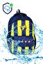 3-Piece Fan Patterned Boys' School Bag Set with Lunch Box and Pen Holder - 3