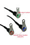 Blue Light-ON-OFF Stainless Steel LED Motorcycle Switch ON-OFF Handlebar Adjustable Mount Waterproof - 3