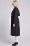 Belted Double-Breasted Trench Coat Black - 3