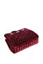 Women's Patterned Velvet Burgundy Shoulder Bag with Removable Shoulder Strap - 6