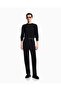 Men's Regular Fit Cotton Crew Neck Long Sleeve Black Sweatshirt - 2