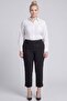 Çima Stitched Fabric Trousers Black - 2
