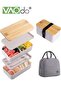 Bento Lunch Box with Bag with Divider and Utensils Lunch Containers Stackable Microwaveable Thermal