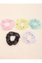 Set of 5 - Star Print Hair Scrunchies - 4