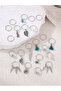 Set of 23 - Silver-Tone Metal Hair Ring - 3