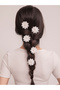 Set of 5 - Flower Hair Clips
