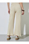 Beige Solid Fit and Flare Leggings - 4