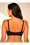 Black Polka Dot Print Lace Details Padded Multiway T-shirt Bra - 4