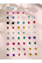Set of 30 - Geometric Stud Earrings