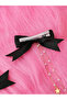 Bow Hair Clip with Chain - 6