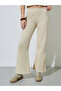 Beige Solid Fit and Flare Leggings
